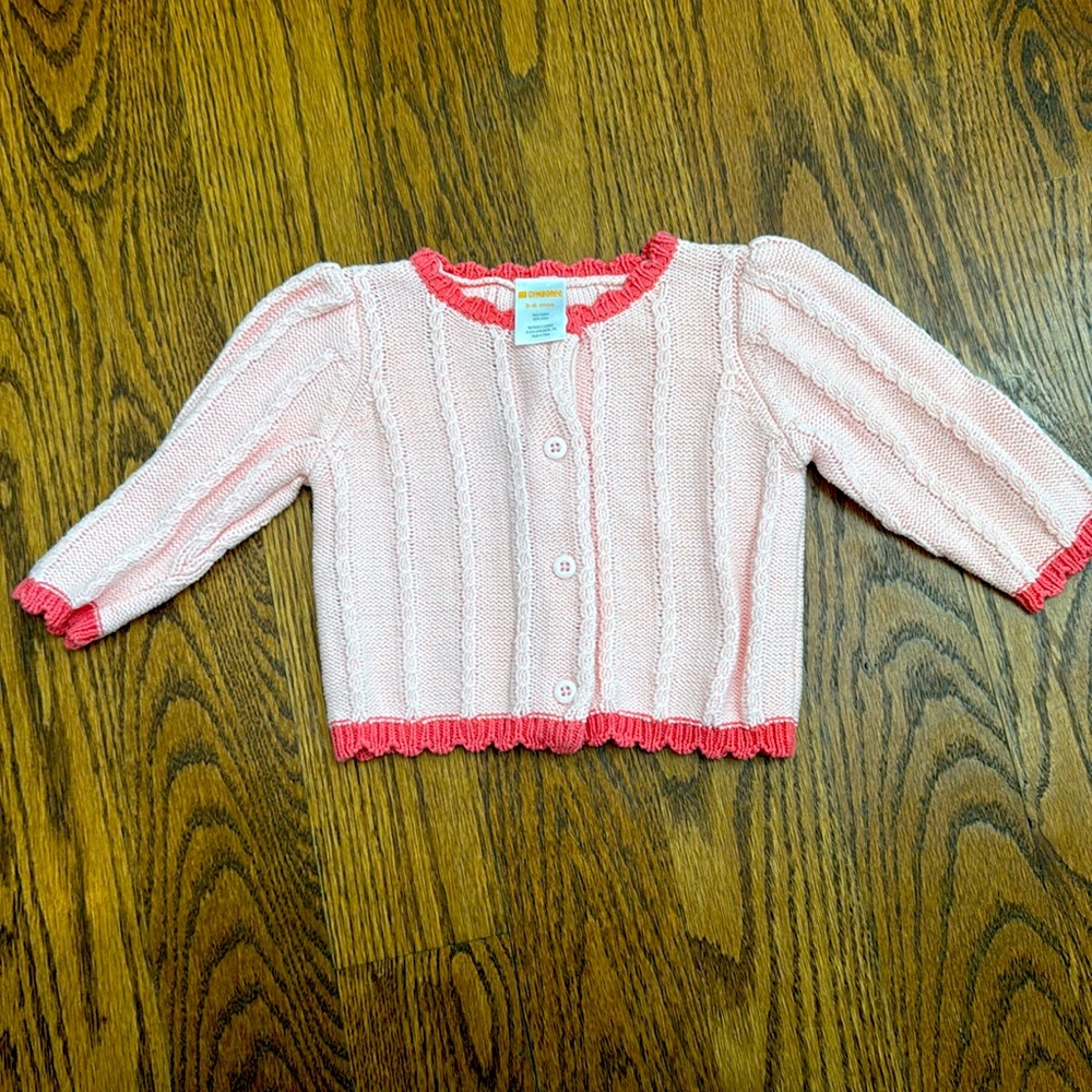 Pink Gymboree cardigan sweater